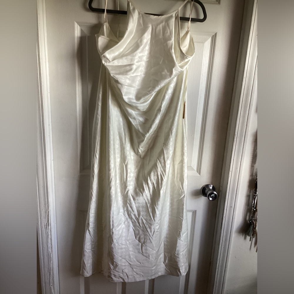 House of Harlow Elegant White Satin slip Dress sz xl